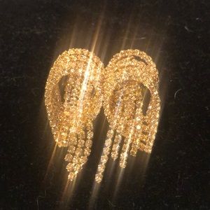 Vintage Fancy CB lip on earrings .